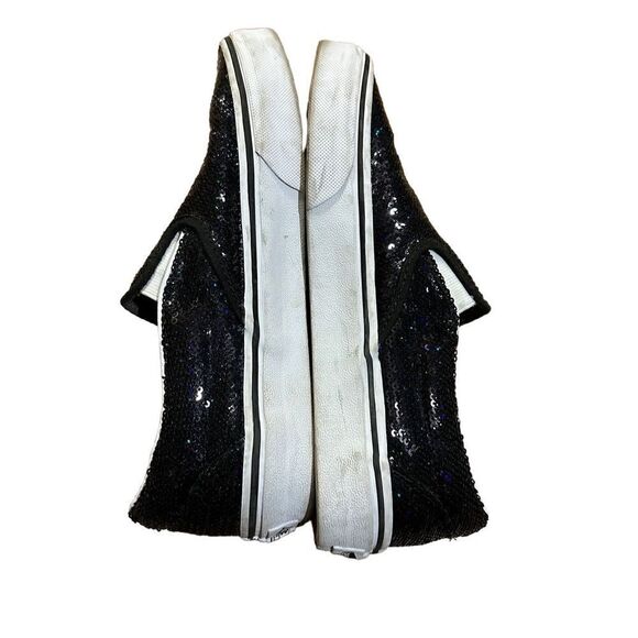 VANS OTW Black Sequin Slip On Skating Casual Shoes Sneakers Women's 5.5 - Picture 6 of 10